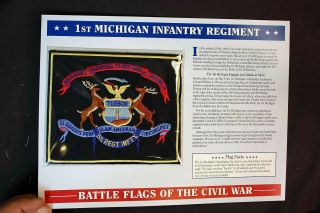 Battle Flags Of The Civil War First 1st Michigan Infantry Regiment