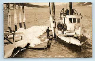 Douglas,  Ak - Scarce C1910 View Of Ferry Fishing Steamboat - Rppc