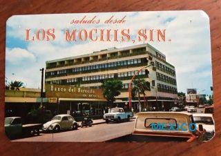 Bank & St Anita Hotel Los Mochis Sinaloa,  Mexico Postcard Tarjeta Postal 2752 - C