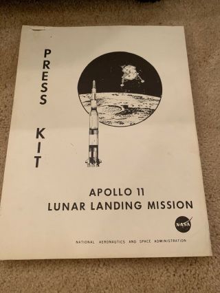 Apollo 11 Lunar Landing Mission Press Kit - 20th Anniversary Souvenir Edition 1989