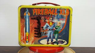 1964 FIREBALL XL5 LUNCHBOX KING - SEELEY NO THERMOS 5