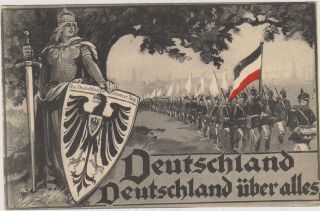 T) Military Postcard Germany Wwi Propaganda Red Cross Uncirculated