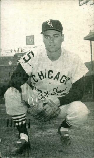 1959 J D Mc Carthy Baseball Postcard Bob Shaw Chicago White Sox