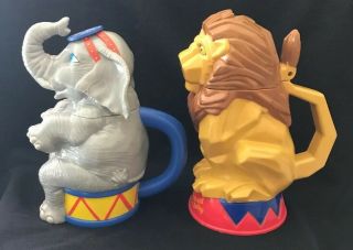 2 Old Ringling Brothers Circus The Greatest Show on Earth Flip Cup Lion Elephant 4