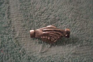 Rare Vintage Girl Scout Clasped Hands Friendship Pin