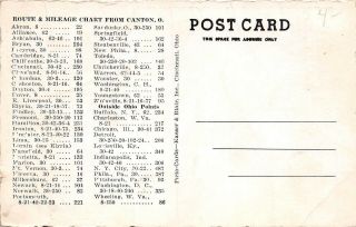 E1/ Canton Ohio Postcard c1940s The Elite Restaurant Interior 2