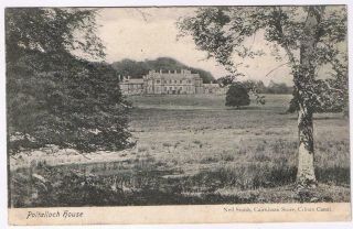 United Kingdom Uk Scotland Postcard Rppc Poltalloch House 1906
