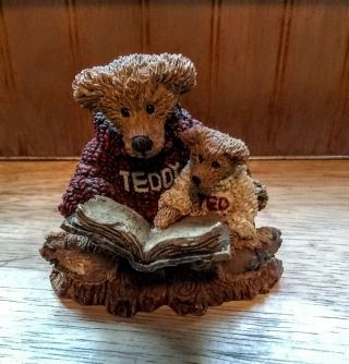 Boyds Bears Resin Ted And Teddy