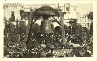 1915 San Diego Panama - California Exposition Rppc - Liberty Bell