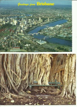 Two Australia Postcards - Brisbane,  Qld,  Australia