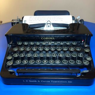 1938 L.  C.  Smith & Corona Standard Typewriter - Exterior - Worth A Read