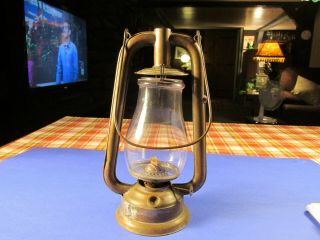Vintage Dietz Us Brass Tubular Lantern