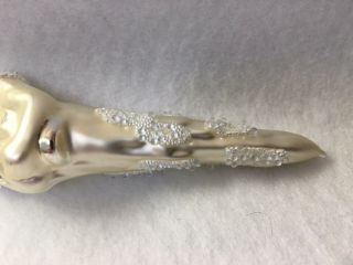 Christopher Radko Icicle Crystal frosted Angel? Ice Vintage Christmas Ornament 4