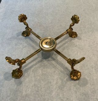 Andrea By Sadek Vintage Brass Adjustable Stand Bowl Or Dish Display Stand