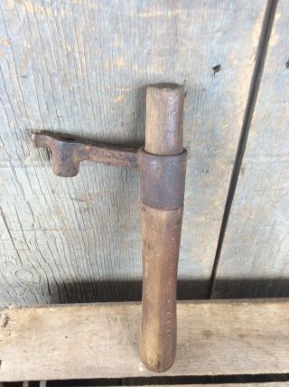 Antique Primitive Wood Handle For Lumberjack & Crosscut Two Man Saw