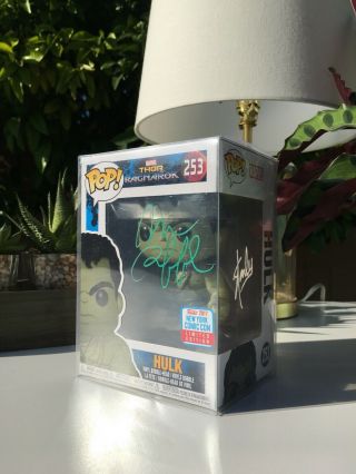 Autographed Hulk Funko Pop Signed By Mark Ruffalo & Stan Lee (extremely Rare)