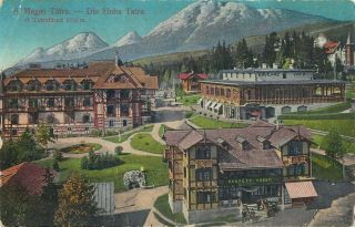 Slovakia High Tatra Mountains 1915 Postcard
