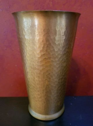 Vintage Revere Rome Ny Hammered Copper / Brass Vase Or Tall Cup