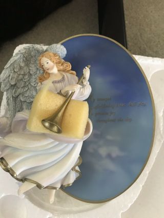 6 - Bradford exchange messages from heaven Angel Plates Hanging Decor Wall Plates 2