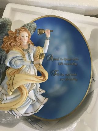 6 - Bradford exchange messages from heaven Angel Plates Hanging Decor Wall Plates 3