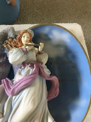 6 - Bradford exchange messages from heaven Angel Plates Hanging Decor Wall Plates 6