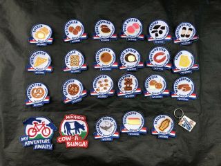Rare 2019 World Scout Jamboree Dutch Contingent Patch Set Complete With Keychain