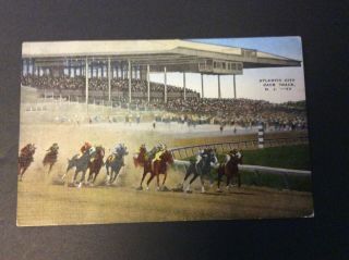 Atlantic City Race Track Jersey Postcard Circa 1920