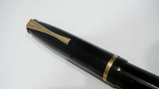 Rare Nib Wyvern Pen No 404,  Black,  Firm Italic 14k Bb Nib,  England