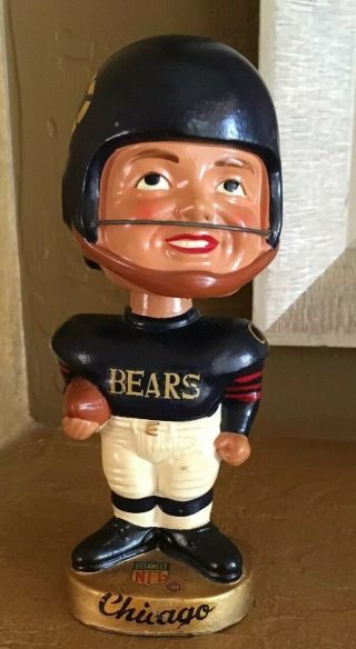 1968 Chicago Bears Realistic Face Football Nodder