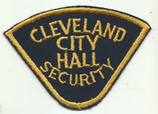 Cleveland Ohio Oh City Hall Security Police Patch Old