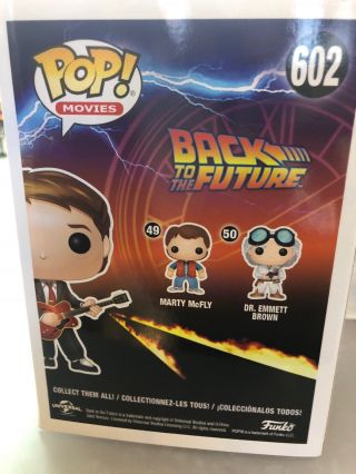 Funko Pop Marty Mcfly 602 Back to the Future Canada Expo Exclusive 3