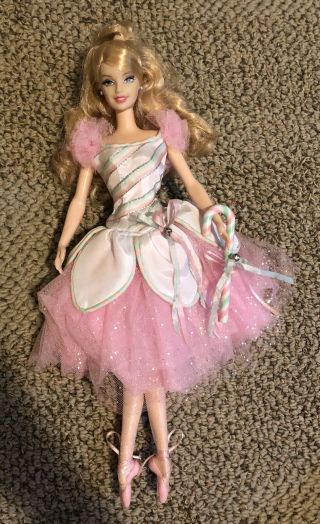 Peppermint Candy Cane Ballerina Nutcracker Barbie