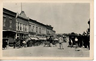 Rppc Fremont Mi Main St Ford Model A Bisbee Country Store Front 744