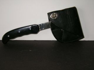 Buck 106 axe hatchet with leather sheath 2