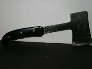 Buck 106 axe hatchet with leather sheath 3