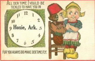 Hoxie,  Ar Vintage Fun Postcard Postmarked 1913