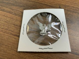 Bsa,  Sterling Silver Eagle Scout Hat Or Lapel Pin