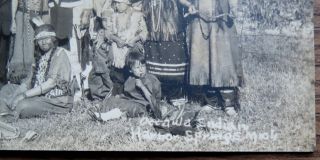 OTTAWA INDIANS - HARBOR SPRINGS MICHIGAN - Old Real Photo Postcard 2
