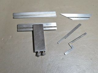 Starrett 453 Tool & Diemaker 2 1/2 " Double Square W/ 3 Blades,  U.  S.