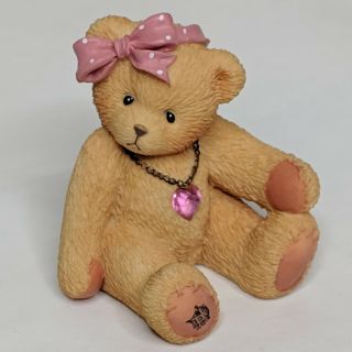 1996 Cherished Teddies Little Sparkles OCTOBER Birthstone Bears Box 3