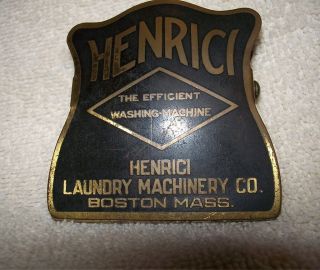 Henrici Laundry Washing Machine Machinery Company Boston Desk Paper Clip