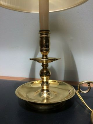 18 " Baldwin Brass Candlestick Lamp Williamsburg Accent Desk Top