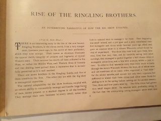 Ringling Bros 1897 The Circus Annual Route Book 4