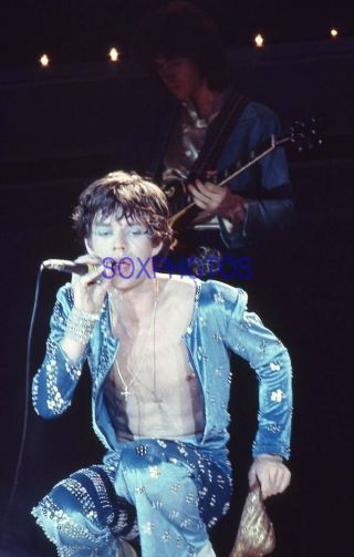 Mg100 - 137 Rolling Stones Mick Jagger Kodachrome Vintag 35mm Color Slide