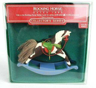 Hallmark Rocking Horse Keepsake Ornament 5th In Series 1985