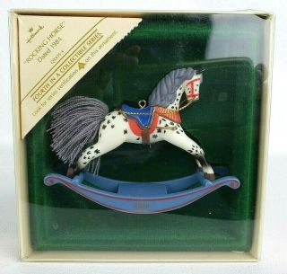 Hallmark Rocking Horse Keepsake Ornament 4th In Series 1984