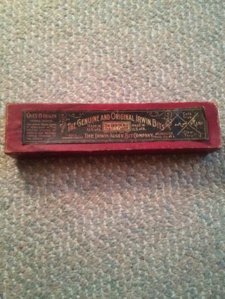 000 Vintage Chas H Irwin Auger Bit No.  22 Usa Made