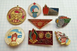 Soviet Ussr Signs All - Union Young Pioneer Camp