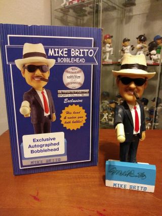 Rare Ultimate Pastime Mike Brito Bobblehead Los Angeles Dodgers (autographed)