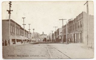 1909 Littleton Co Colo Main Street Old Postcard Now On Pc6968